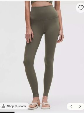 lululemon Algin leggings - Army Green